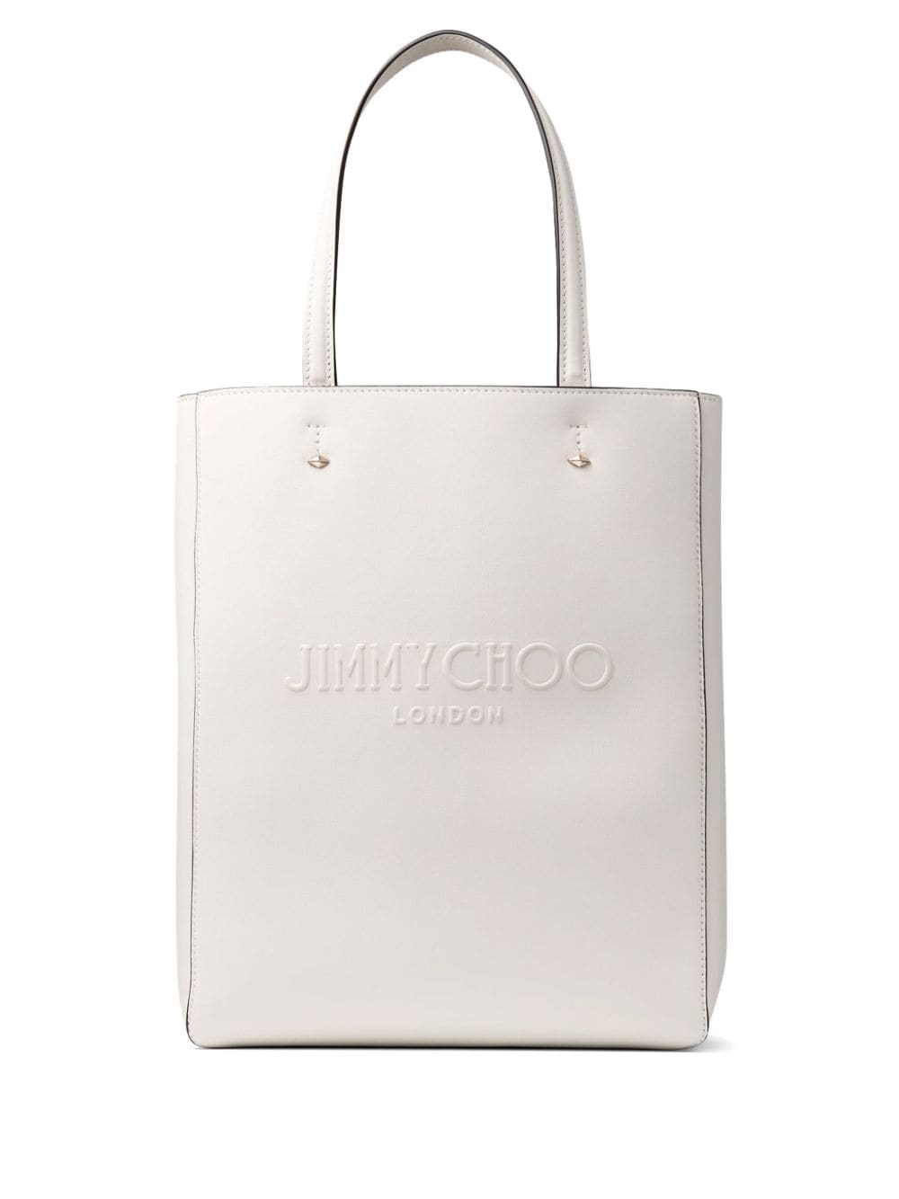 Jimmy Choo Lenny debossed-logo leather tote bag