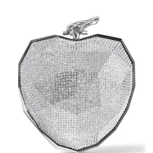 Jimmy Choo Faceted Heart clutch bag