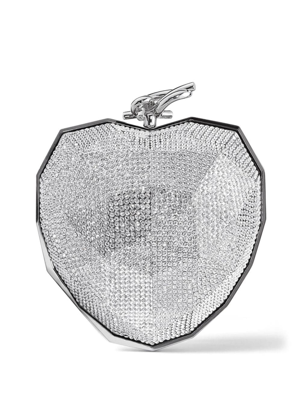 Jimmy Choo Faceted Heart clutch bag