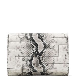 Jimmy Choo Avenue snakeskin-effect clutch bag