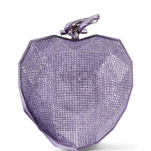 Jimmy Choo Faceted Heart clutch bag