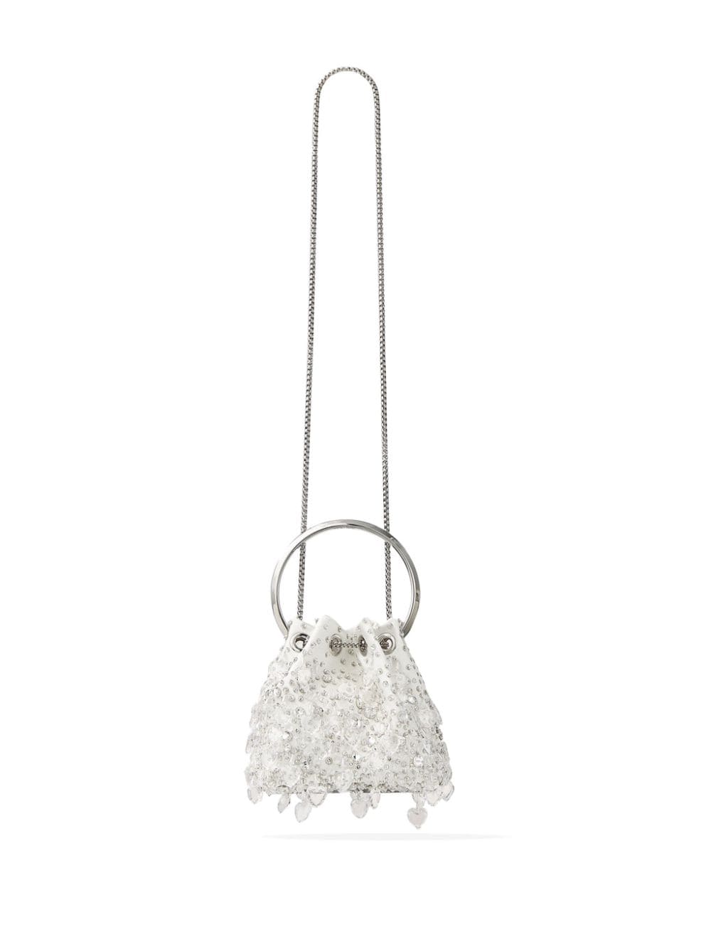 Jimmy Choo Bon Bon crystal-embellished bucket bag - Image 2