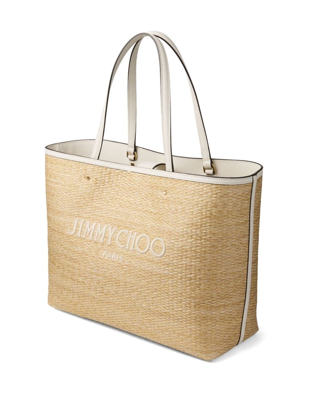Jimmy Choo Marli raffia tote bag - Image 4
