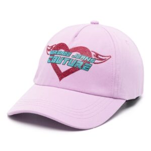 Versace Jeans Couture rhinestone logo-print cap