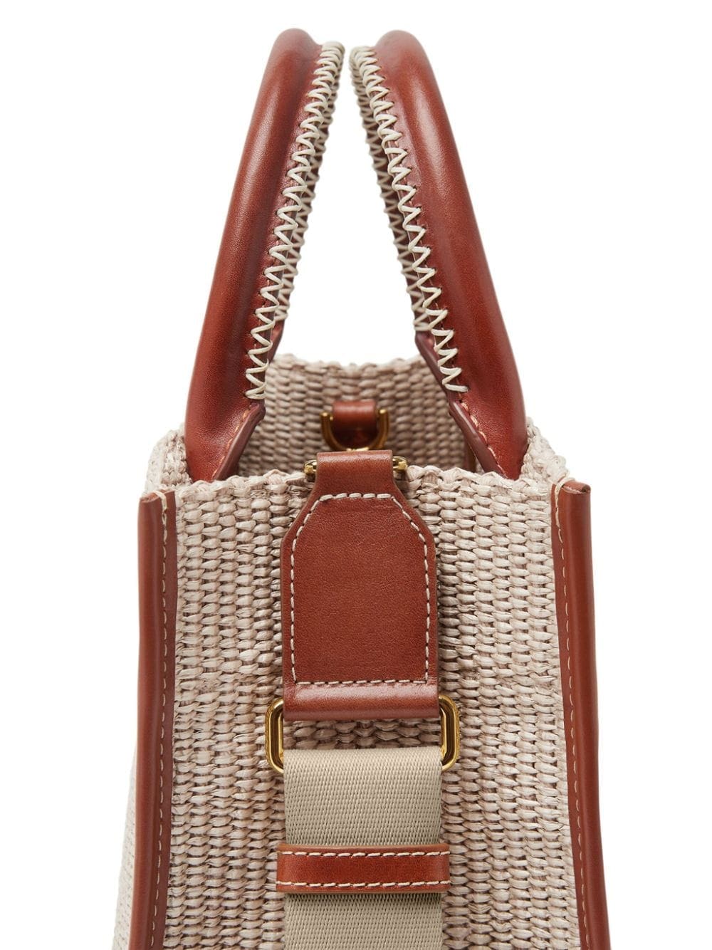 Versace small Athena raffia tote bag - Image 5