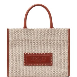Versace small Athena raffia tote bag
