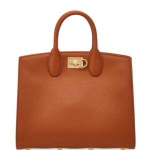 Ferragamo Studio Box leather tote bag
