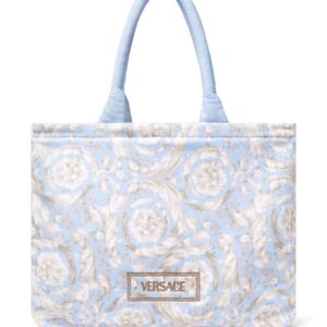 Versace Barocco terry.towelling tote bag
