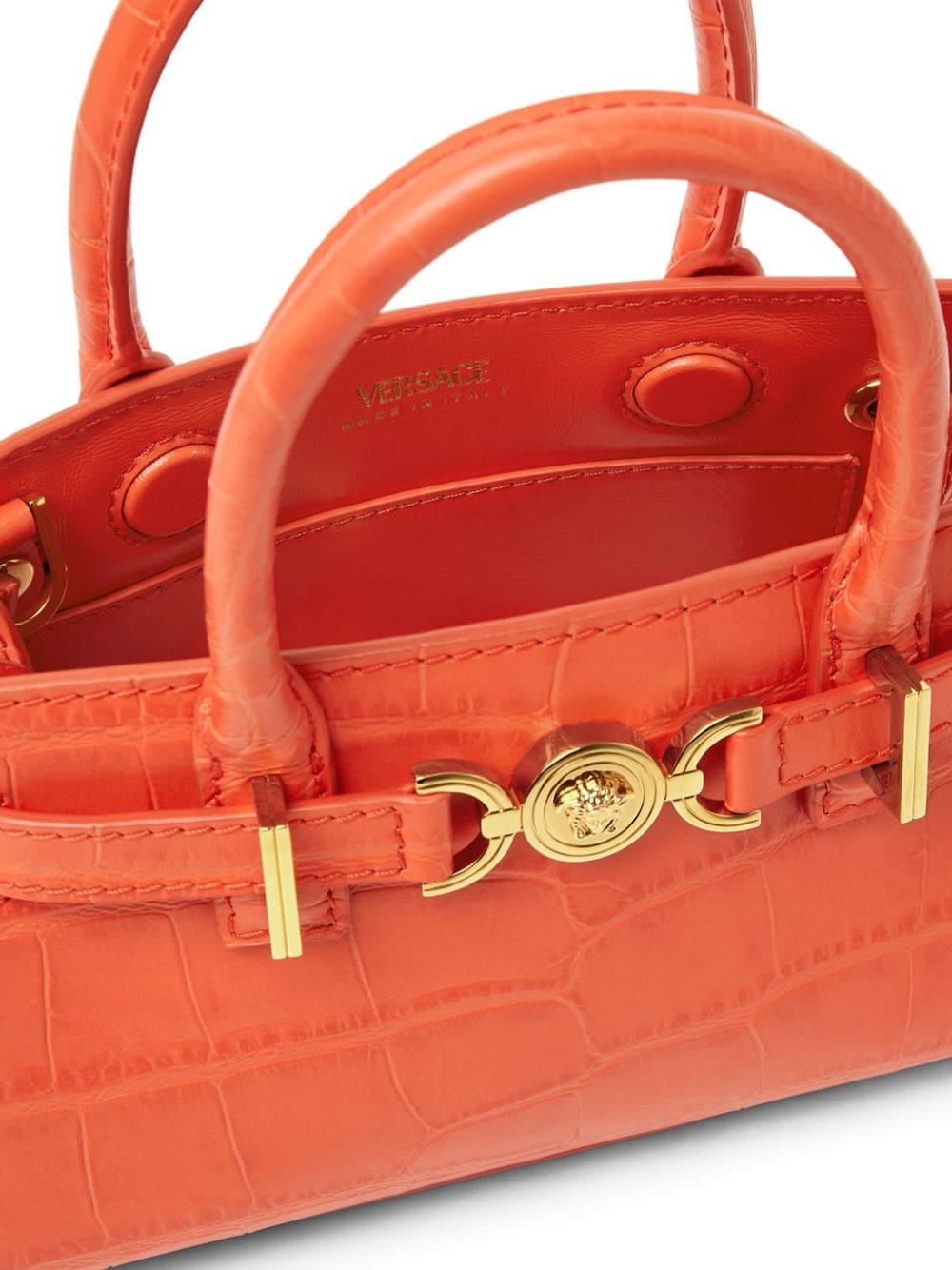 Versace Medusa '95 crocodile-embossed tote bag - Image 5