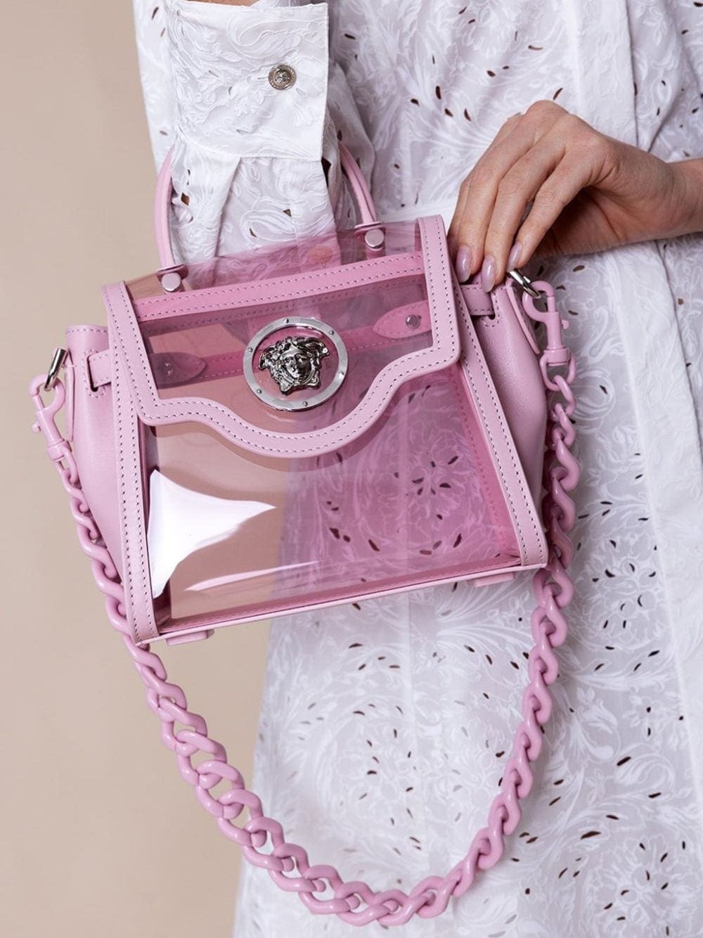 Versace La Medusa transparent tote bag - Image 4