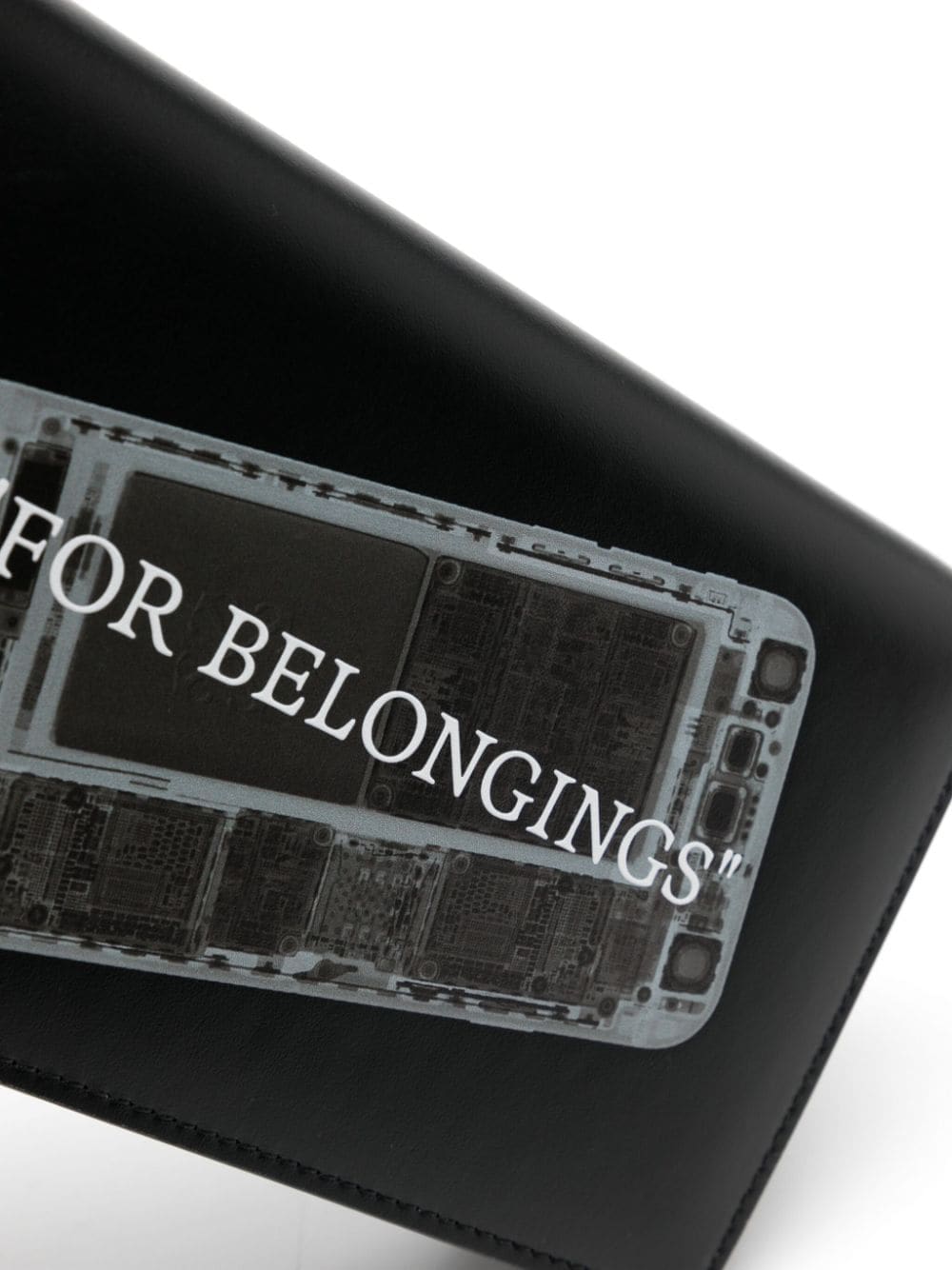 Off-White slogan-print leather crossbody bag - Image 4