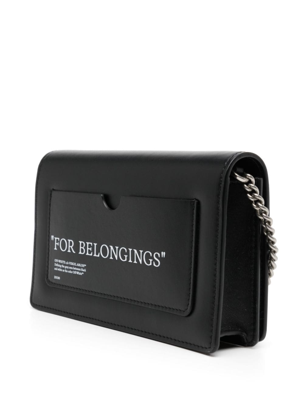Off-White slogan-print leather crossbody bag - Image 3