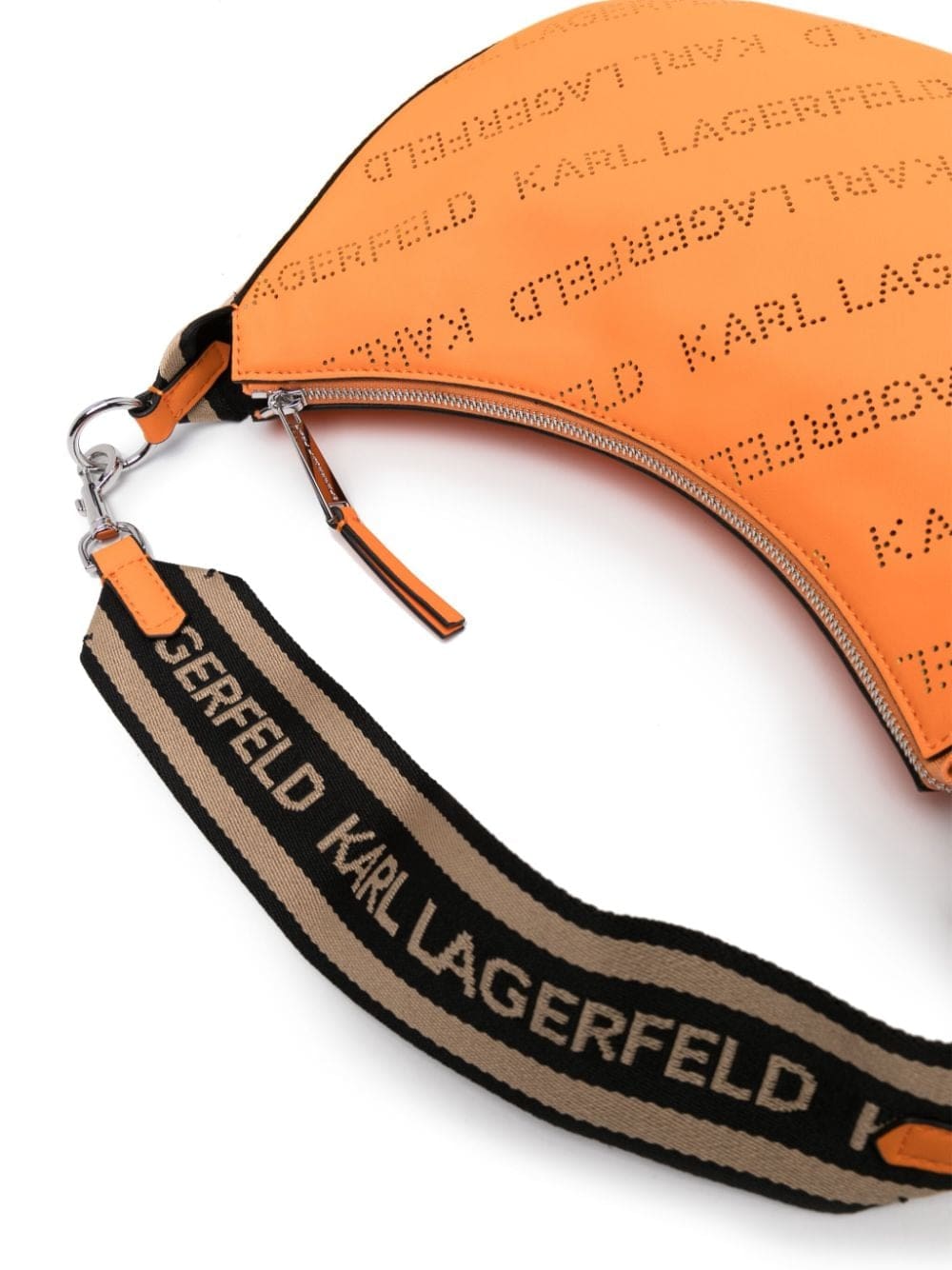 Karl Lagerfeld small Moon recycled-polyester shoulder bag - Image 4