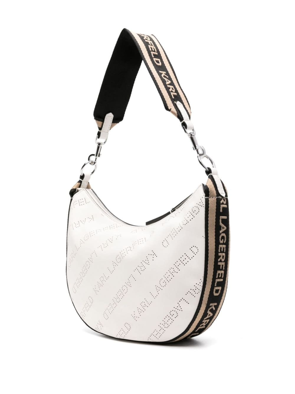 Karl Lagerfeld small Moon recycled-polyester shoulder bag - Image 3