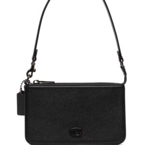 Coach logo-patch leather mini bag