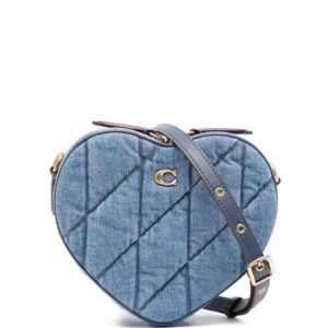 Coach Heart denim cross body bag