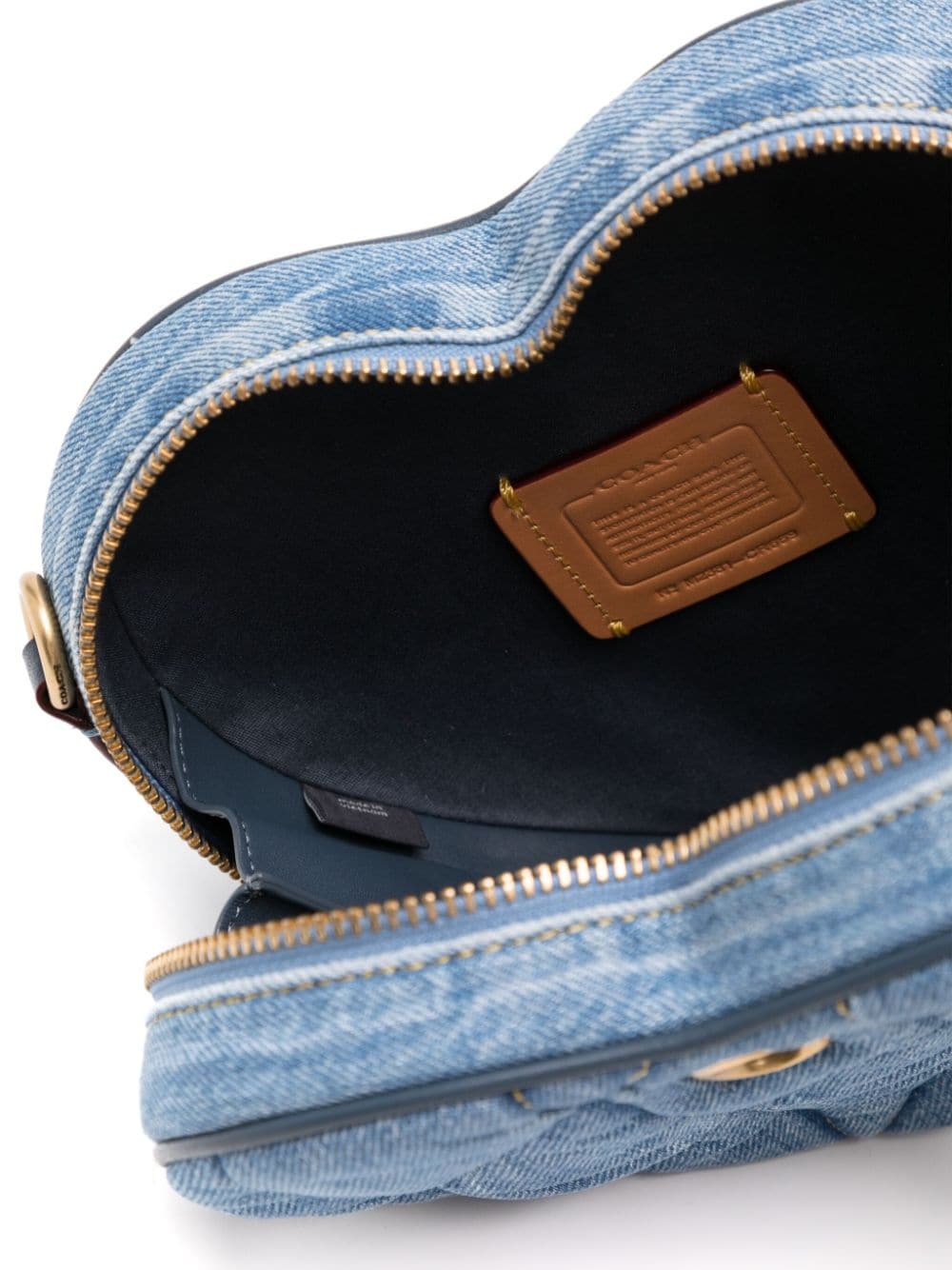 Coach Heart denim cross body bag - Image 4