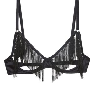 Fleur Du Mal Fringe Ouvert bra