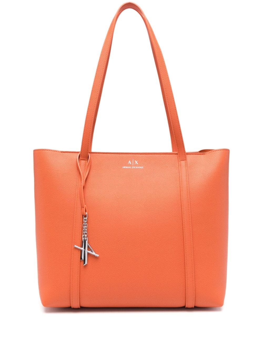 Armani Exchange logo-rubberised tote bag