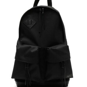 Undercover zip-pocket twill backpack