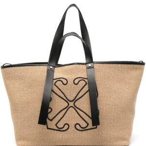 Off-White Day Off raffia tote bag