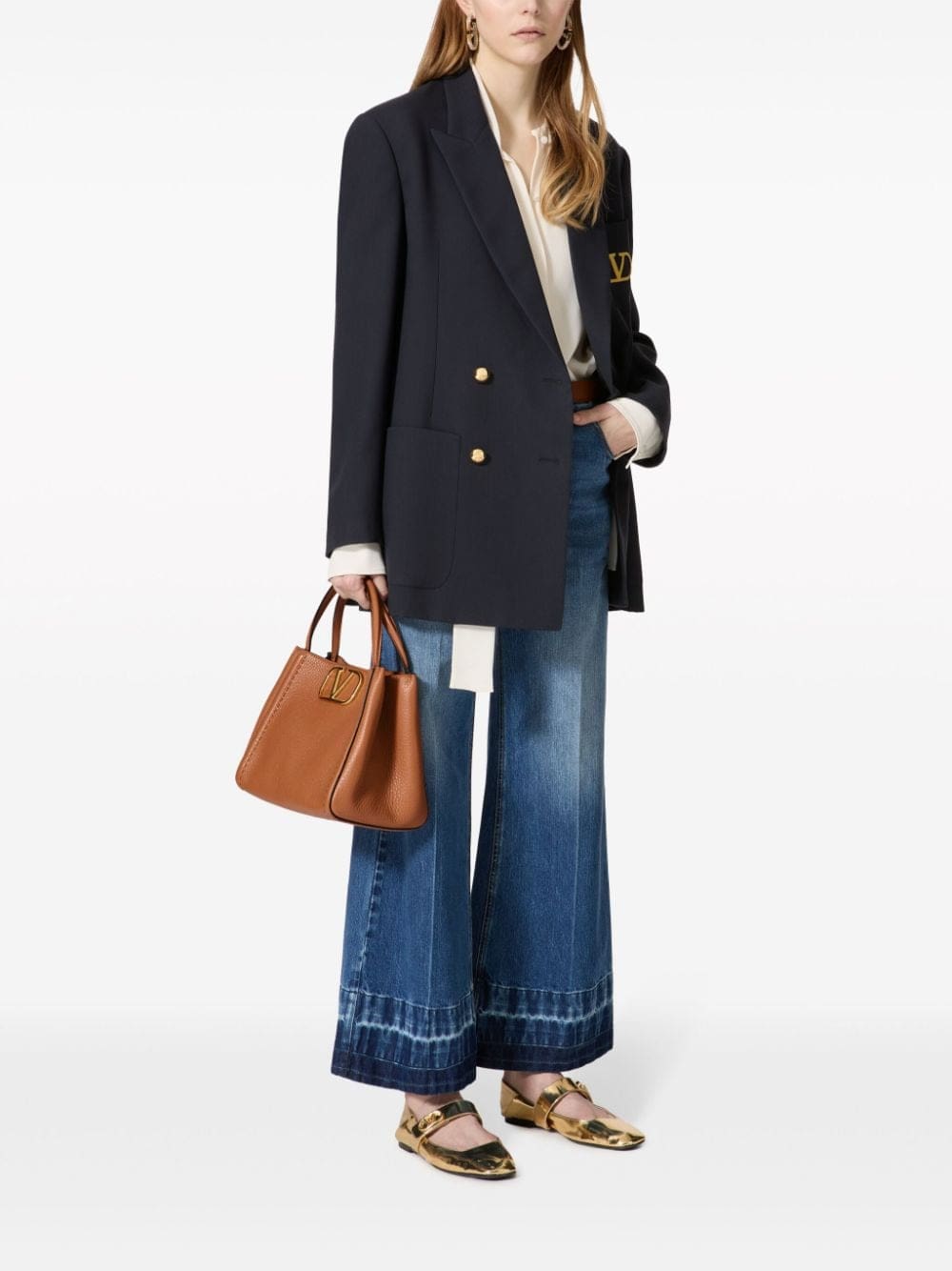 Valentino Garavani medium Alltime leather tote bag - Image 2