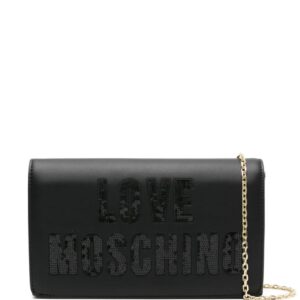 Love Moschino logo-appliqué crossbody bag