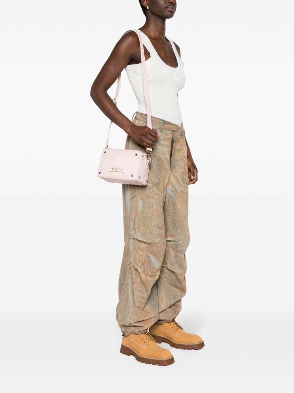 Love Moschino logo-plaque crossbody bag - Image 2