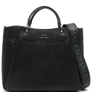 Armani Exchange debossed-logo tote bag