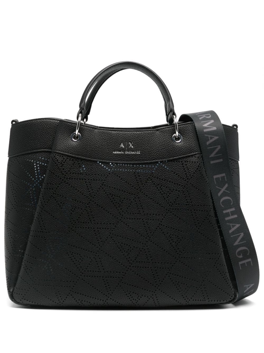 Armani Exchange debossed-logo tote bag