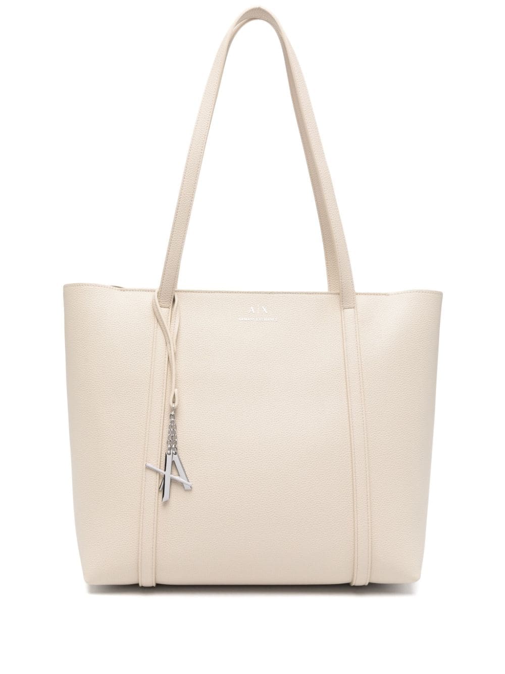 Armani Exchange logo-rubberised tote bag