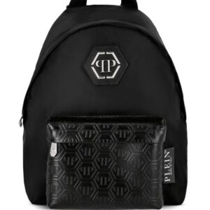 Philipp Plein monogram leather backpack