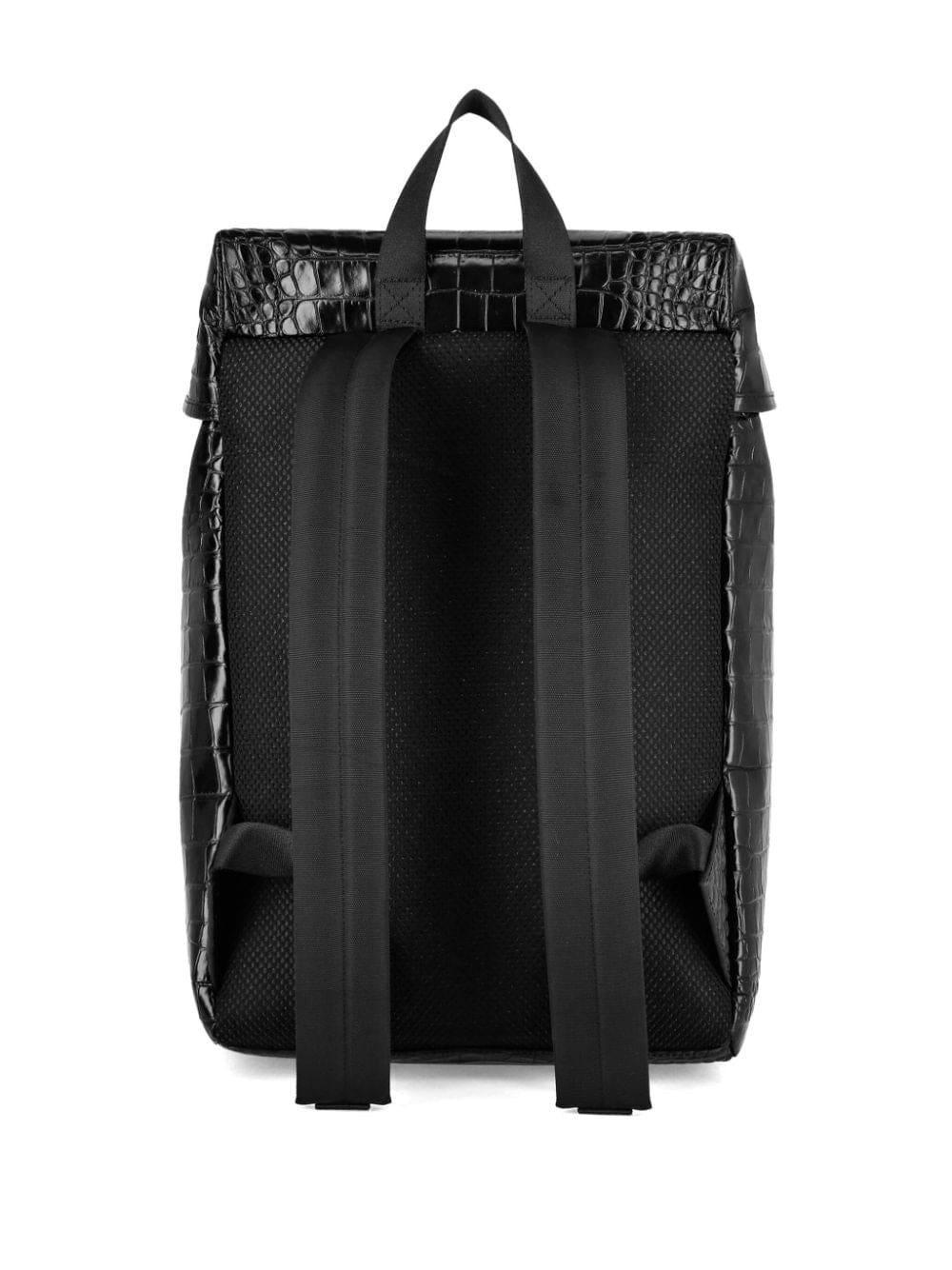 Philipp Plein crocodile-embossed leather backpack - Image 3