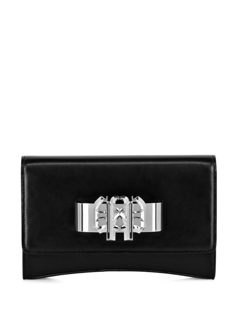 Philipp Plein logo-plaque leather clutch bag
