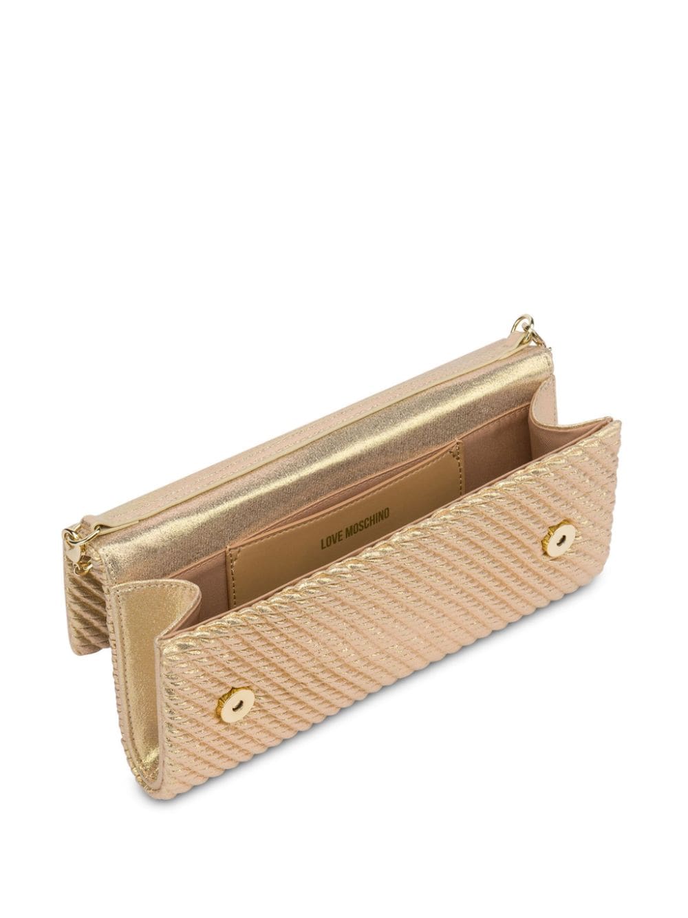 Love Moschino logo-plaque clutch bag - Image 3