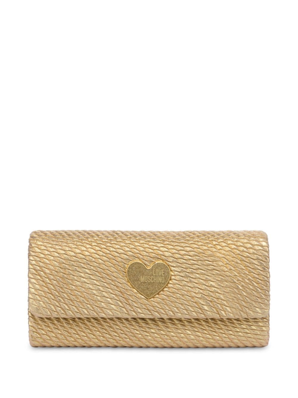 Love Moschino logo-plaque clutch bag