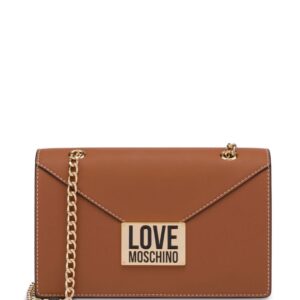 Love Moschino logo-plaque chain shoulder bag