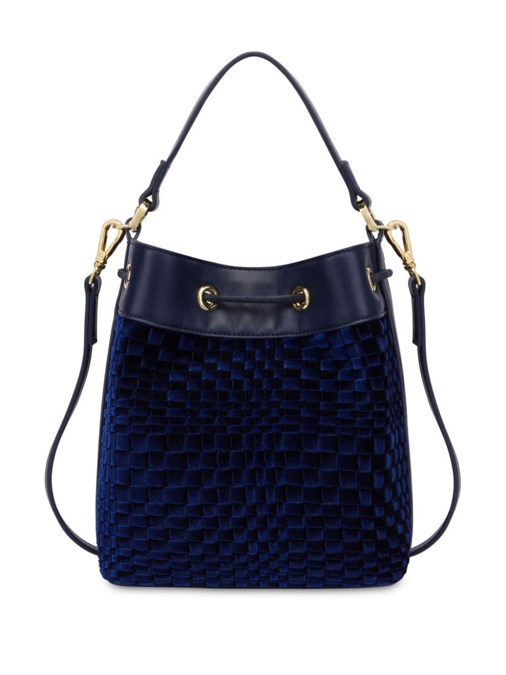Love Moschino woven velvet bucket bag