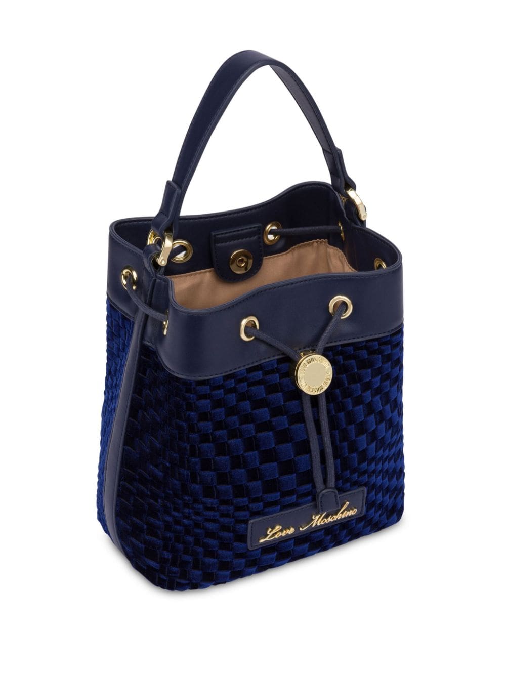 Love Moschino woven velvet bucket bag - Image 2