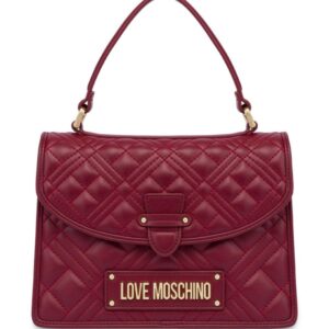 Love Moschino logo-plaque quilted shoulder bag