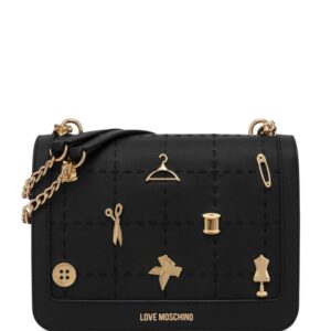 Love Moschino pin-embellishment faux-leather bag