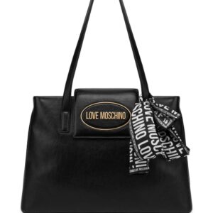 Love Moschino scarf faux-leather tote bag