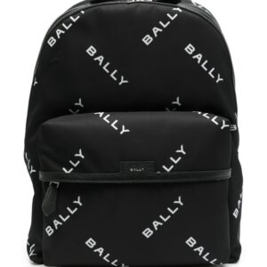 Bally Code logo-print backpack