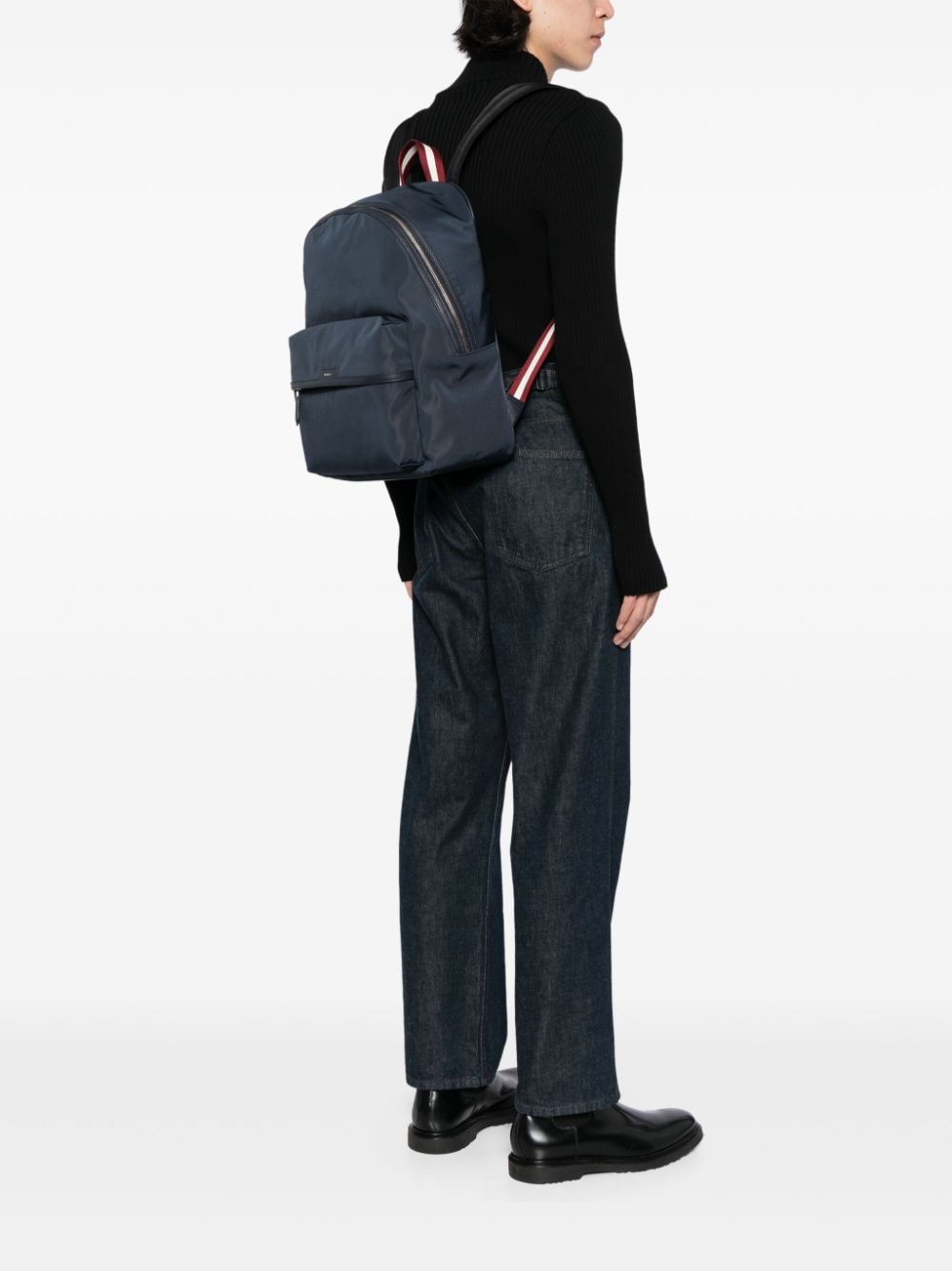 Bally Code leather backpack - Image 2