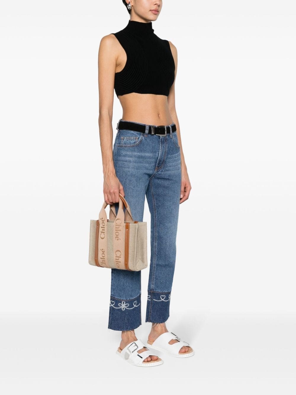 Chloé small Woody tote bag - Image 2