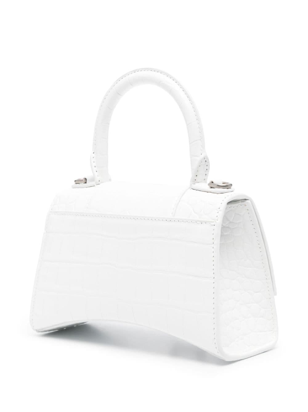 Balenciaga extra small Hourglass croc-embossed tote bag - Image 3