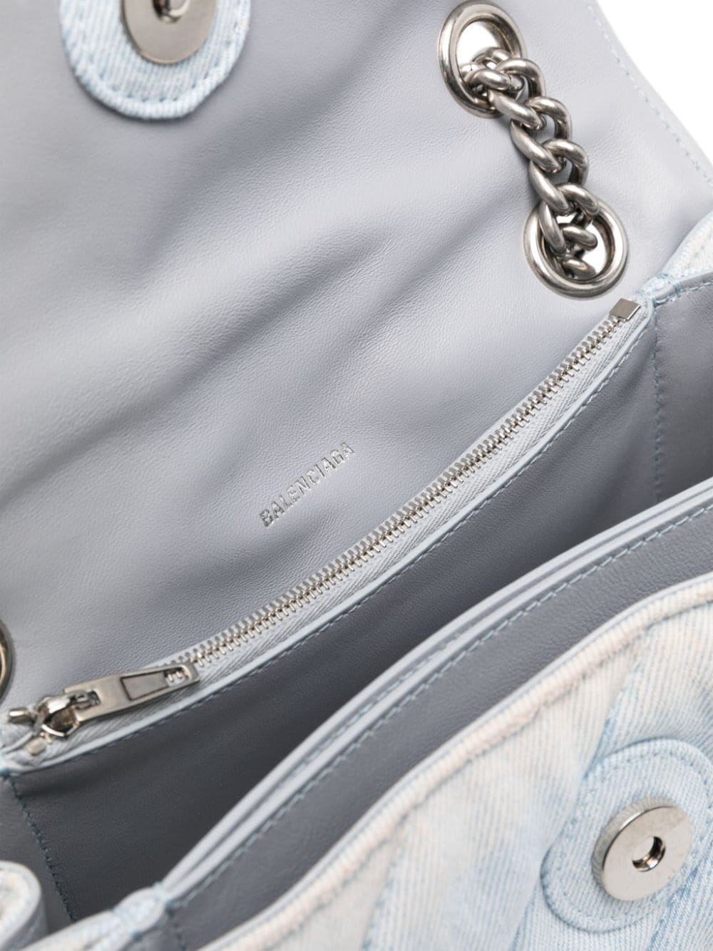 Balenciaga Crush denim shoulder bag - Image 5