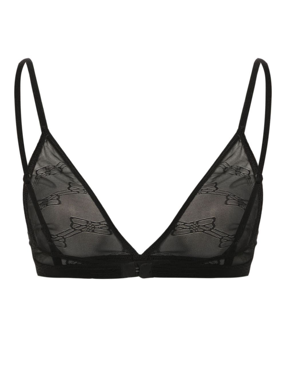 Balenciaga logo-embroidered mesh bra - Image 2