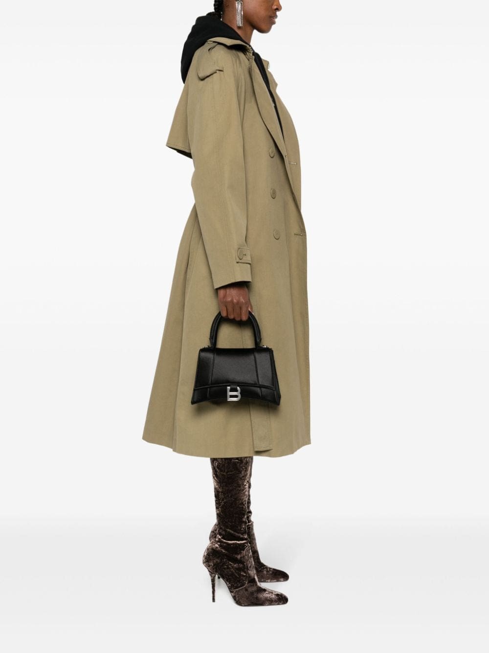 Balenciaga small Hourglass satin tote bag - Image 2