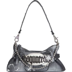 DSQUARED2 Gothic denim shoulder bag
